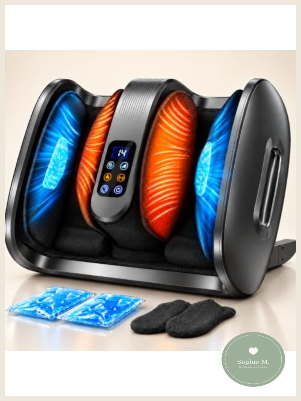 Shiatsu Foot Massager Heat Cold Kneading FSA HSA Calf Leg Stress Relief